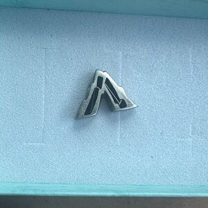 Silver Mountain Shaped Necklace Pendant